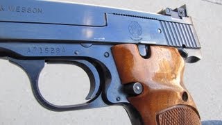 Target Shooting The SampW Model 41 22 Pistol Is It Any Good [upl. by Akienahs]