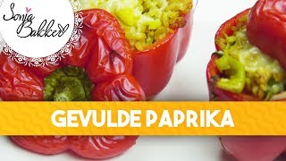 GEVULDE PAPRIKA  Sonja Bakker recept [upl. by Nosreg]