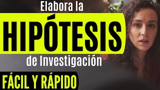 CÓMO REDACTAR LA HIPÓTESIS DE INVESTIGACIÓN PASO A PASO CON EJEMPLO PROYECTO DE INVESTIGACIÓN [upl. by Amimej]