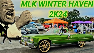 MLK BLOCK PARTY WINTER HAVEN FLORIDA 2K24 DONKS  VERTS  BIG RIMS  CUSTOM CARS  POLK COUNTY [upl. by Llemij]