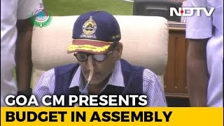 Tube In Nose Unwell Manohar Parrikar Presents Goa Budget [upl. by Kore]