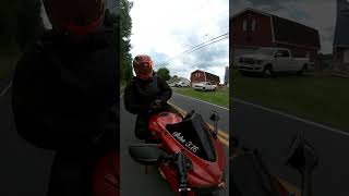 Angry driver takes matters into his own hands 💀😭 motorcycle gsxr bikeshorts [upl. by Noiek455]