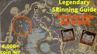 Where to find SmolderhideScarhide in New World Easy farming [upl. by Wittenburg]