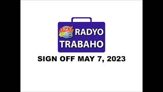 DZXLAM 558 KHz Radyo Trabaho Sign OFF May 7 2023 [upl. by Einial]