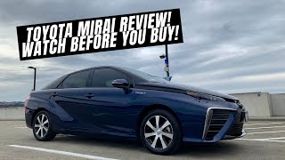 2017 Toyota Mirai Hydrogen Fuel Cell Review Owner Review Watch Before Buying [upl. by Naehgem783]