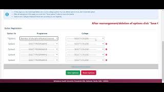 MGU B Ed CAP 2024  Steps for option registration Sports amp PD Quota [upl. by Lirba]