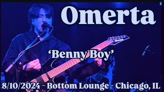 OMERTA  ‘Benny Boy’  Live  8102024  Bottom Lounge  Chicago IL [upl. by Wallach685]