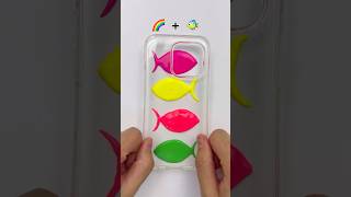 Rainbow Fish🌈🐠 satisfying fish rainbow oddlysatisfying art iphone rainbowcolors smash diy [upl. by Annahsit596]