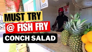 The Best Conch Salad at Fish Fry in the Bahamas [upl. by Gabbie176]