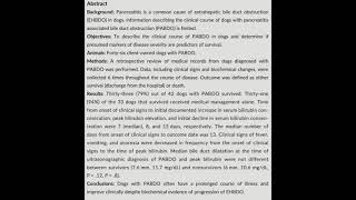 Bile duct obstruction associated with pancreatitis in 46 dogs [upl. by Yruam632]