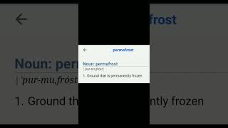 Permafrost word meaning howtolearnwordmeaning [upl. by Poirer]