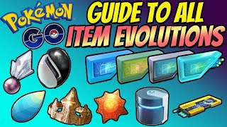 Guide to ALL ITEM EVOLUTIONS in Pokemon GO [upl. by Ennoryt]