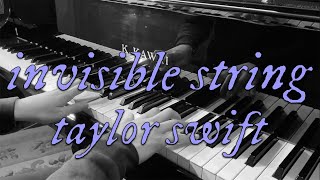 invisible string  Taylor Swift folklore piano cover [upl. by Adlar]