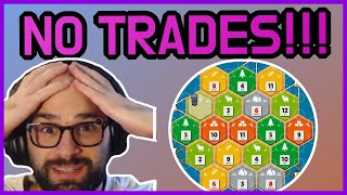 No Trades OR PORTS TwoSheep Catan Challenges May 6th [upl. by Hannavas]