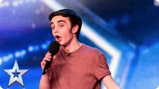 Young singer Daniel Chettoe has a big surprise for the Judges  Britains Got Talent 2015 [upl. by Jerad]