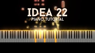 Gibran Alcocer  Idea 22  Piano Tutorial [upl. by Briant]