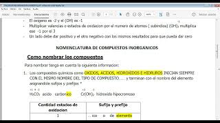 Nomenclatura tradicional 1era parte [upl. by Tatiana]