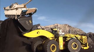 Komatsu PampH L2350 the worlds largest wheel loader [upl. by Naujled326]