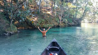 THE BEST KEPT SECRET BLUE LAGOON IN Florida econfina realflorida springs pureflorida gopro [upl. by Notsuoh725]