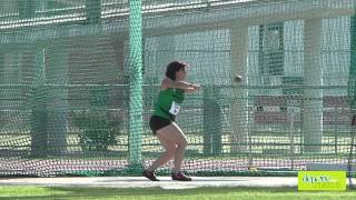 Atletismo Pamplona Lanzamiento de martillo camara lenta slow motion 1 [upl. by Jelene]