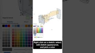 Add Colors to your Onshape Sketches 🖍️  Onshape Quicktip [upl. by Tlevesoor780]