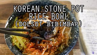 Woo Can Cook  Korean Stone Pot BBQ Beef Dolsot Bibimbap [upl. by Htezzil]