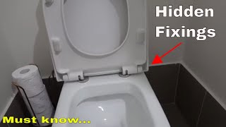 How to fix a toilet seat with hidden fixings [upl. by Ethelin639]