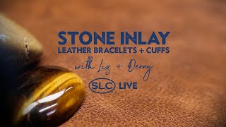 StoneCabochon Inlay Leather Bracelets and Cuffs with Liz  Denny [upl. by Fred]