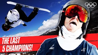 🏂 Mens Snowboard Halfpipe  Last 5 Champions 🥇 [upl. by Mikes]