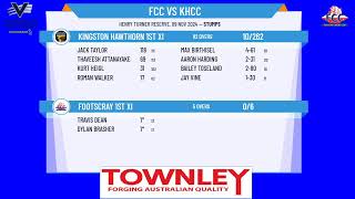 Footscray 1st XI v Kingston Hawthorn 1st XI Day 1 [upl. by Ingeberg]