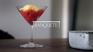 Granita de Morango com Zabaione de Prosecco [upl. by Araet827]