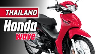 2021 Honda Wave 110i Thailand  Motorcycle TV [upl. by Eilatan]