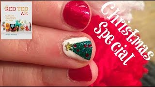 Christmas Crafts Beautiful Christmas Nail Art with Natasha Lee [upl. by Polk]