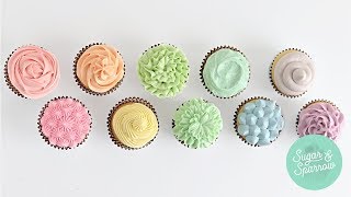 10 Ways To Frost A Cupcake [upl. by Ttekcirc]