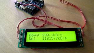 Arduino LCD Network Speed [upl. by Hamner]