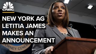 AG Letitia James speaks after New York sues Donald Trump company and family members — 92122 [upl. by Wainwright]