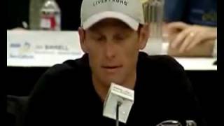 Lance Armstrong pissed off at pressconferanse [upl. by Coates]