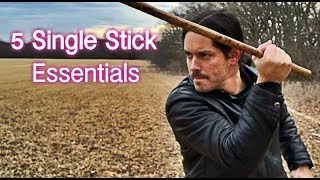 5 Essential ESCRIMA Stick DRILLS [upl. by Nolubez]