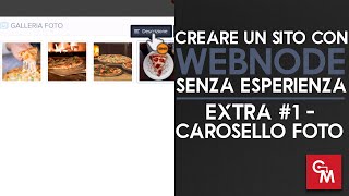 Creare un sito con Webnode senza esperienza  Extra 1  Carosello [upl. by Heigho]