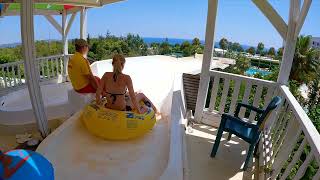 Rafting Slide at WaterHill WaterPark Antalya Turkey Türkiye [upl. by Aneekahs]