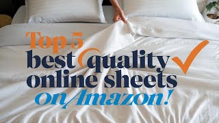 Top 5 Best Quality Online Sheets On Amazon Reviews in 2024 [upl. by Notrem]