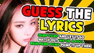 FINISH THE KPOP LYRICS  KPOP QUIZ PARTY 2024 [upl. by Ayr]