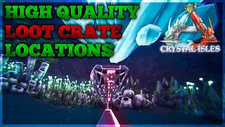 Ark  Crystal Isles  Quality Loot crate  Blueprint locations [upl. by Llertram]