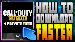 How To Download COD WW2 Beta Faster Play The Severs Quicker On Friday [upl. by Tillinger]