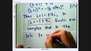 Second order differential equation complex roots [upl. by Einneb953]