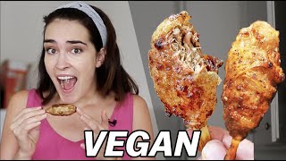 I Made These Vegan Jackfruit Drumsticks Theyre UNREAL [upl. by Aidnama]