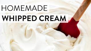 Homemade Whipped Cream  Sallys Baking Recipes [upl. by Lertnek288]