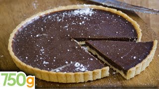 Recette de Tarte au chocolat inratable  750g [upl. by Sussna695]