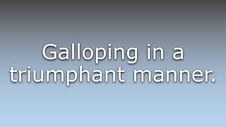 What does Galumphing mean [upl. by Sema]