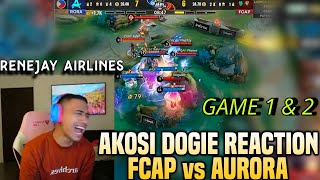 AKOSI DOGIE REACTION TO FALCONS APBREN vs AURORA GAME 1 amp 2 [upl. by Fu]